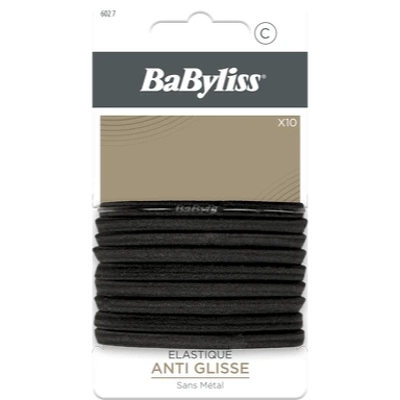 BaByliss Accessories Black Hairtie Anti-Glid 10 Pieces