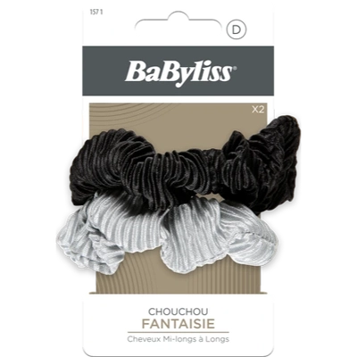 BaByliss Accessories Scrunchie Pleated 2 Pieces