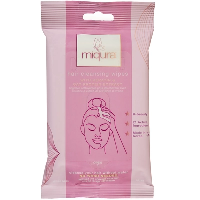 Miqura Hair Cleansing Wipes 10 Pieces