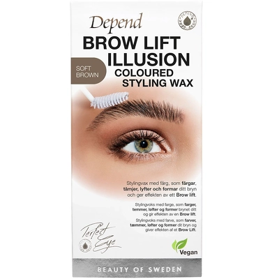 Depend Cosmetic PE Brow Lift Illusion Coloured Styling Wax 5 gr. - Soft Brown