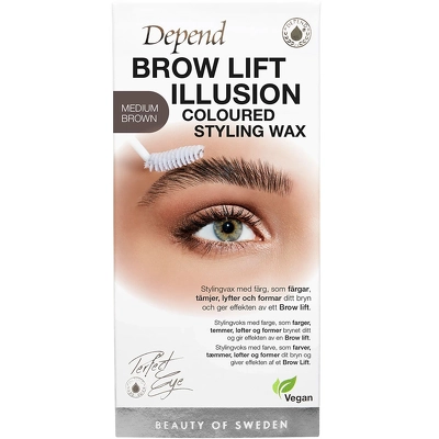 Depend Cosmetic PE Brow Lift Illusion Coloured Styling Wax 5 gr. - Medium Brown