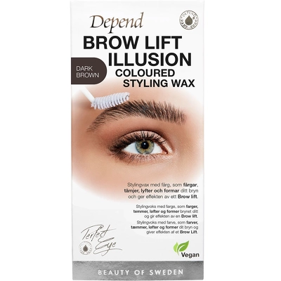 Depend Cosmetic PE Brow Lift Illusion Coloured Styling Wax 5 gr. - Dark Brown