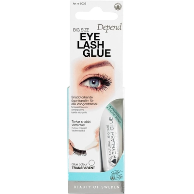 Depend Cosmetic PE Eyelash Glue Big Size 7 gr. - Transparent