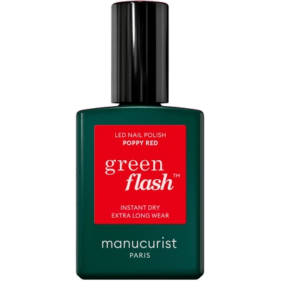 Manucurist Green Flash Nail Polish 15 ml - Poppy Red