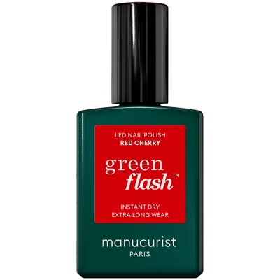 Manucurist Green Flash Nail Polish 15 ml - Cherry Red