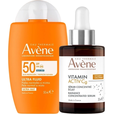 Avène Vitamin Activ Cg Serum + Ultra Fluid Invisible SPF 50 Set