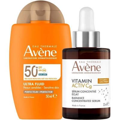 Avène Vitamin Activ Cg Serum + Ultra Fluid Perfector SPF 50 Set