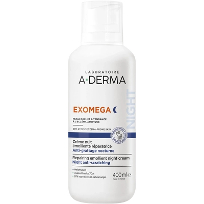 A-DERMA Exomega Control Emollient Night Cream 400 ml