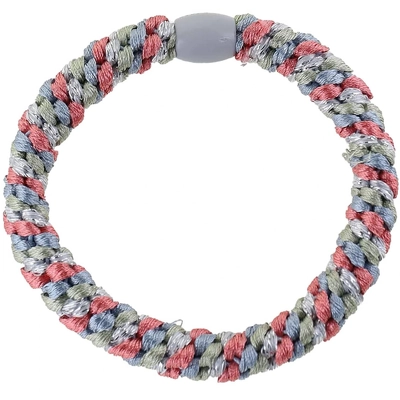 By Stær BRAIDED Hairtie - Blue/Pink/Salvie Glitter