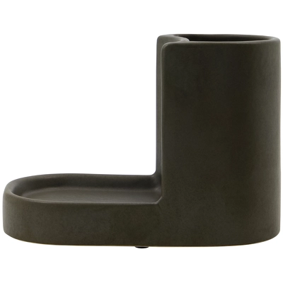 Meraki Datura Brush & Soap Holder Small - Dark Grey