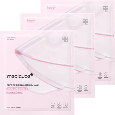 Medicube PDRN Pink Collagen Gel Mask 3 Pieces