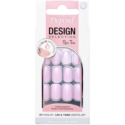 Depend Cosmetic Design Selection Nails 24 Pieces - Cherry Blossom Medium Square