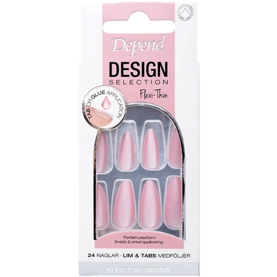 Depend Cosmetic Design Selection Nails 24 Pieces - Make Me Blush Almond