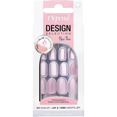 Depend Cosmetic Design Selection Nails 24 Pieces - Lady Stardust Oval