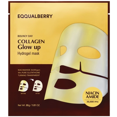 Eqqualberry Collagen Glow Up Hydrogel Mask 1 Piece