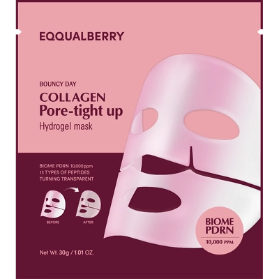 Eqqualberry Collagen Pore-Tight Up Hydrogel Mask 1 Piece