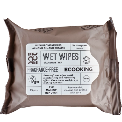 Ecooking Wet Wipes Fragrance Free 25 Pieces