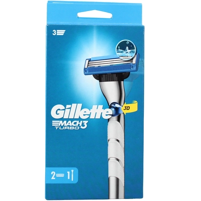 Gillette Mach3 Turbo 3D Motion Razor + 2 Razor Blades