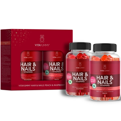 VitaYummy Hair & Nails Gift Box 2 x 60 Pieces (Limited Edition)