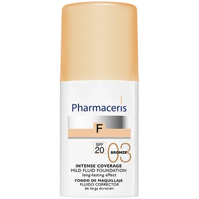 Pharmaceris F Intense Coverage Mild Fluid Foundation SPF 20 30 ml - 03 Bronze