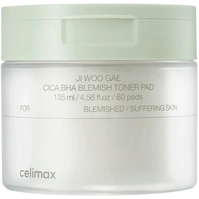 Celimax Cica BHA Blemish Toner Pad 60 Pieces