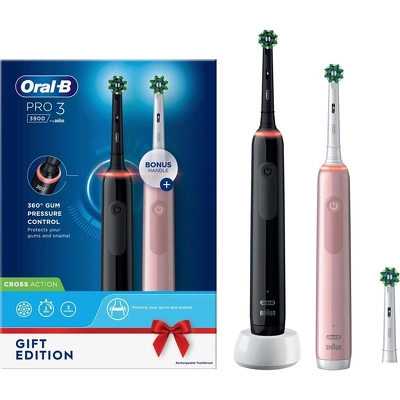 Oral-B Pro 3 3900N Duo Gift Set - Black/Pink (Limited Edition)
