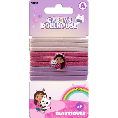Gabbys Dollhouse Hair Tie Fantasy Gabby 9 Pieces