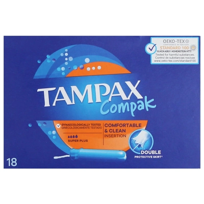 Tampax Compak Super Plus 18'S