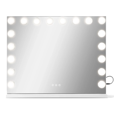 Gillian Jones Makeup Mirror w. 18 LED Bulbs & Touch - White 10214-90