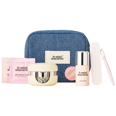 Le Mini Macaron Gel Manicure Travel Kit - Milky
