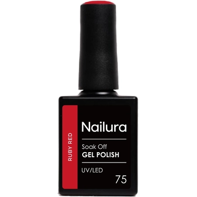 Nailura Gel Polish 10 ml - 75 Ruby Red