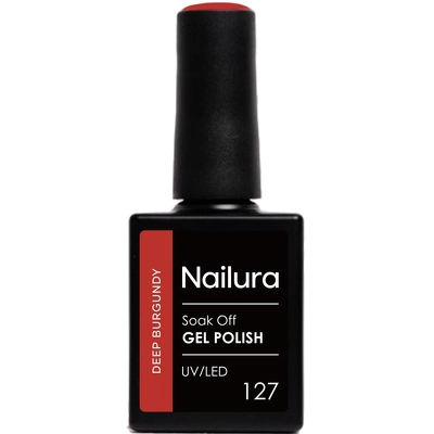 Nailura Gel Polish 10 ml - 127 Deep Burgundy
