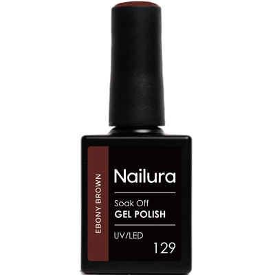 Nailura Gel Polish 10 ml - 129 Ebony Brown