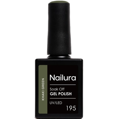 Nailura Gel Polish 10 ml - 195 Khaki Green