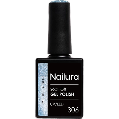 Nailura Cat Eye Gel Polish 10 ml - 306 Metallic Blue