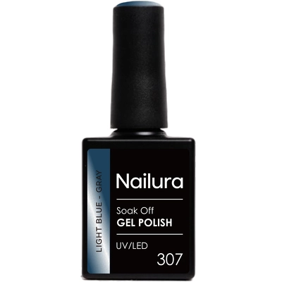 Nailura Cat Eye Gel Polish 10 ml - 307 Light Blue Gray