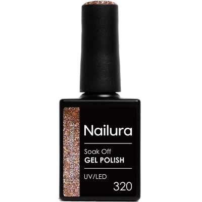Nailura Cat Eye Gel Polish 10 ml - 320 Caramel Sparkle