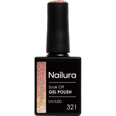 Nailura Cat Eye Gel Polish 10 ml - 321 Rust Sparkle