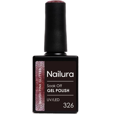 Nailura Cat Eye Gel Polish 10 ml - 326 Blush Pink Glitter