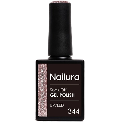 Nailura Gel Polish 10 ml - 344 Rose Gold Shimmer