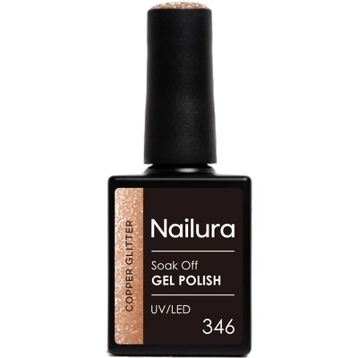 Nailura Gel Polish 10 ml - 346 Copper Glitter