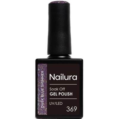 Nailura Gel Polish 10 ml - 369 Dusk Blue Shimmer