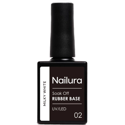 Nailura Rubber Base 10 ml - 02 Milky White