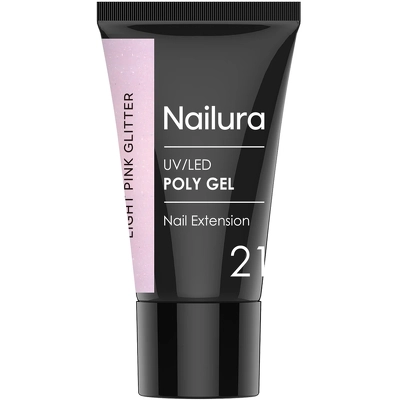 Nailura Poly Gel 30 gr. - 21 Light Pink Glitter