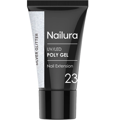 Nailura Poly Gel 30 gr. - 23 Silver Glitter