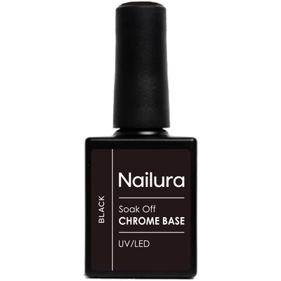 Nailura Chrome Base Gel 10 ml - Black
