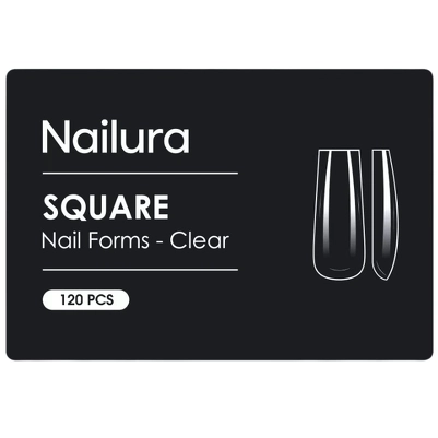 Nailura Nail Tips 120 Pieces - Square