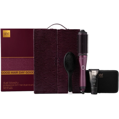 ghd Duet Blowdry Gift Set - 2-in-1 Hair Dryer Brush - Cherry Chic (Limited Edition)