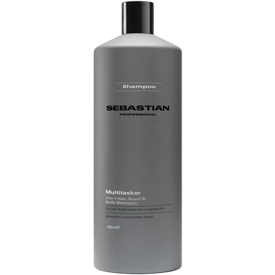 Sebastian Professional Multitasker for Men 3-in-1 Hair, Beard and Body Shampoo 1000 ml