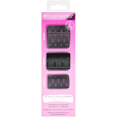 Brushworks Ceramic Thermal Rollers 9 Pieces